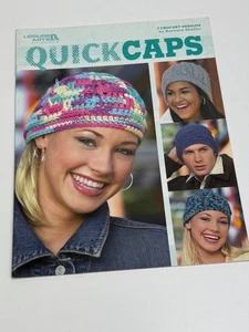 Leisure Arts 3832 Quick Caps Crochet Pattern 7 Designs - Picture 1 of 3