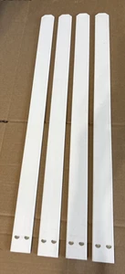 Zippity Outdoors Vinylzaun Ersatzteil - 4 weiße Spindeln 24" lang - Bild 1 von 3
