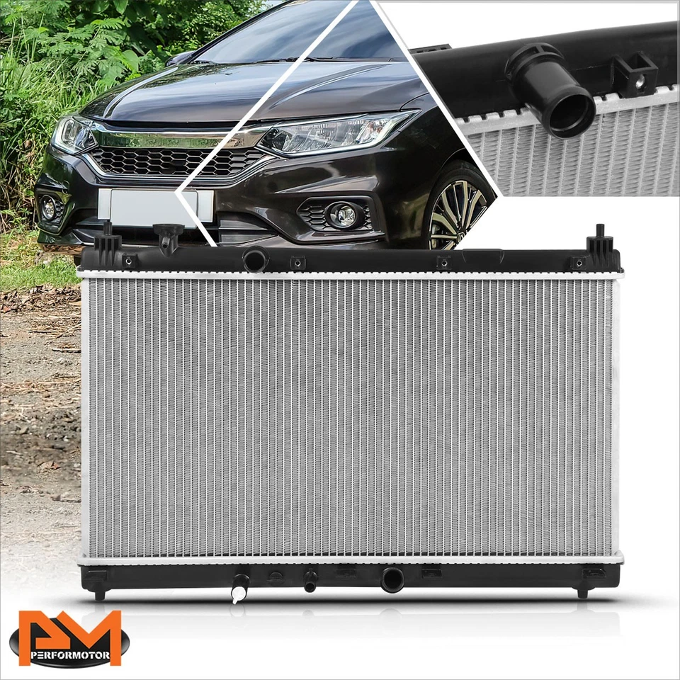 适用于 15 - 19 本田 City/Fit AT/MT OE 工厂风格铝芯散热器 DPI-13451 — 第 1/4 张图片