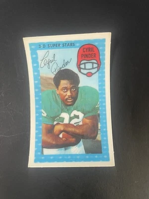 1971 Kellogg's 3-D Superstars #59 CYRIL PINDER PHILADELPHIA EAGLES - Image 1 of 2