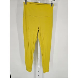 Lululemon Align High Waist Athletic Leggings Full Length Bright Yellow Size 8 - Picture 1 of 5