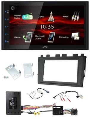 JVC USB Bluetooth Lenkrad DAB 2DIN Autoradio für VW Polo ab 2018 MIB II Infoadap - Bild 1 von 4