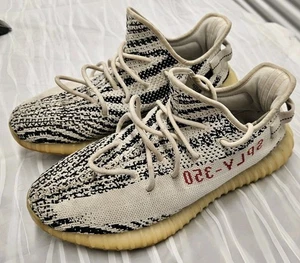 Adidas Yeezy Boost 350 V2 Zebra Size 12 White Mens Running Shoes Mens  - Picture 1 of 9