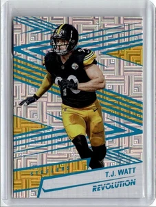 2025 Panini Revolution Teal Levels T.J. Watt 398/499 Pittsburgh Steelers #93 - Picture 1 of 2