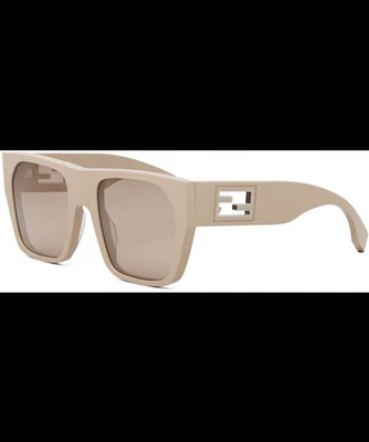 Gafas de sol Fendi FE40124I 57E beige/marrón - conjunto completo, nuevas con etiquetas Foto 1 de 4