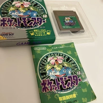 Pokemon Green Pocket Monsters Nintendo Game Boy Japan 1996 Boxed Complete Tested - Image 1 of 4