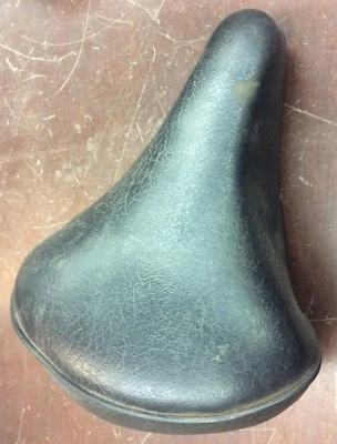 Sillín de asiento acolchado de cuero negro Schwinn vintage Hsiang Li HL2603 (B113) Foto 1 de 2