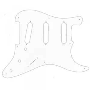 US CUSTOM PICKGUARD für FENDER® Pre-CBS 8Hole Sign. STRATOCASTER® 3Ply WHITE WBW - Bild 1 von 1