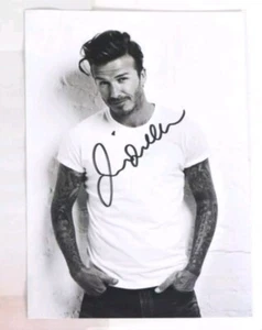 David Beckham England Nationalmannschaft signiertes Auto 4x6 Foto - Bild 1 von 1