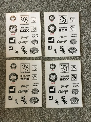Lot Of 4 Pages Chicago White Sox Comiskey Park Stickers Mascot 1995 SGA Kid Club Cover