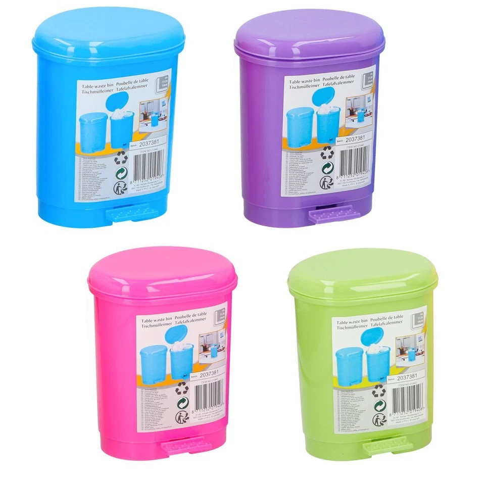 Tischabfalleimer 14cm Treteimer Kunststoff Kosmetikeimer Papierkorb Mülleimer - Bild 1 von 1