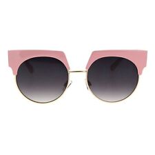 Gafas de Sol para Mujer Redondo Bolded Top Grande Modernas UV 400