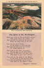 Postcard Spirit Of Mt Washington Poem White Mtns Posed 1941 Franklin Nh Linen