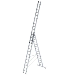 MUNK Mehrzweckleiter mit Nivello® Traverse 3x14 Sprossen Vielzweckleiter - Bild 1 von 6