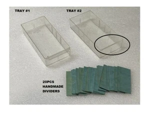 AKRO-MILS 20-501 Kunststoffteile Schublade Aufbewahrung Schrank Organizer Teiler 2 Behälter - Bild 1 von 15