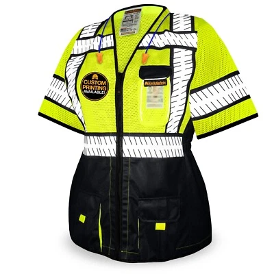 KwikSafety SPECIALIST Class 3 Safety Vest for Women ANSI OSHA Hi Vis PPE