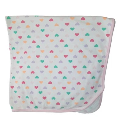 Carter's Child of Mine Hearts Swaddle Receiving Baby Lovey Blanket 27" X 30" - Image 1 of 4