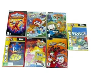 PC Game Bundle x7 (Rugrats, Power Rangers, Sonic, SpongeBob + More) - Picture 1 of 4