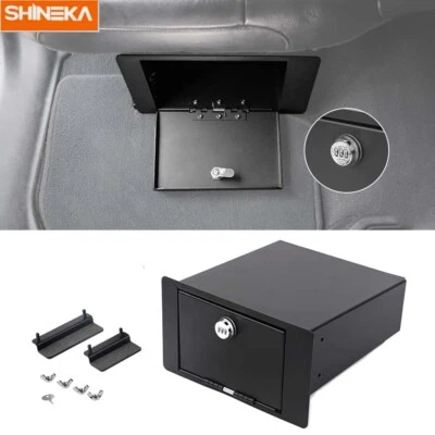 Lockable Conbination Lock Rear Seat Safe Box Storage For Jeep Wrangler JK JL 4dr - Image 1 of 4