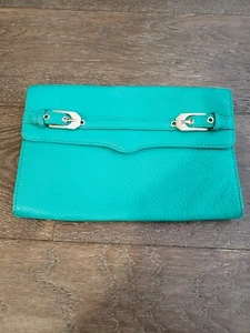 Rebecca minkoff Green leather clutch  - Picture 1 of 6