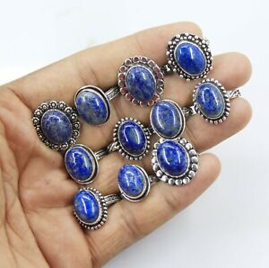 100 Lapis Lazuli rings Handmade rings silver plated rings Women Ring CP-122