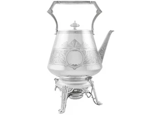 Antique Victorian Sterling Silver Spirit Kettle  - Picture 1 of 12