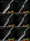 6pc-a Japanese Damascus Pattern Stainless Steel Kitchen Chef Knives Set Stock