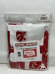 NUOVA bandiera Nebraska Frost Country grande 3x5’ con occhielli - Foto 1 di 3