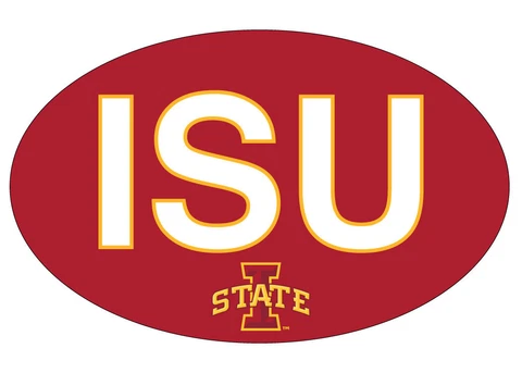 IOWA STATE BLOCK LETTER MAGNET-IOWA STATE CYCLONES CAR MAGNET-NEW FOR 2016! Cover