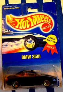 1992 Hot Wheels "BMW 850i" Metalflake Dark Blue #255 (Gold Lace Hub Wheels) - Bild 1 von 4