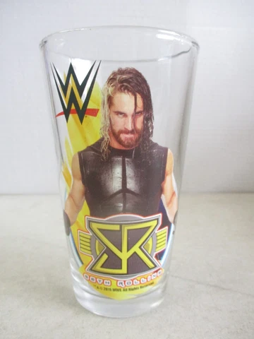 2015 WWE WRESTLING SETH ROLLINS 6" PINT GLASS Cover