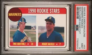 1990 Baseball Cards Magazine Repli-Cards #53 TINO MARTINEZ Roger SALKELD PSA 9 - Picture 1 of 2