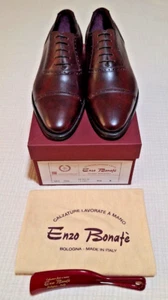 Enzo Bonafe Dress Shoes Size 9 US 8 UK 43 EU Museum Claret Art 3966  804 New - Bild 1 von 4