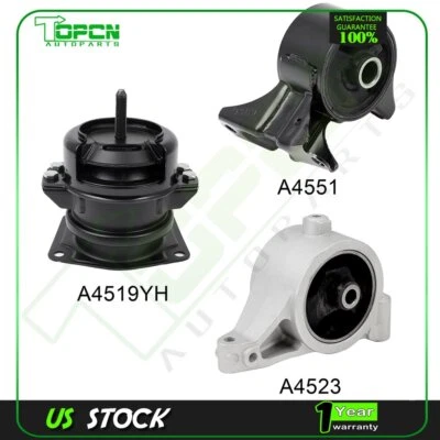 Soportes de motor 3 piezas de repuesto para Honda Pilot 2001-2006 Acura MDX 2003-2004 3,5 L Foto 1 de 4