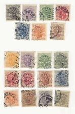 19 used official Sweden stamps from 1910; CV approx $17.00