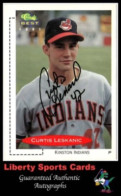 1991 Classic Best Curtis Leskanic #297 Authentic Autographed Kinston Indians - Image 1 of 2