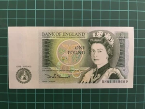 banconota one pound £ 1 isaac newton FDS ottima - Foto 1 di 2