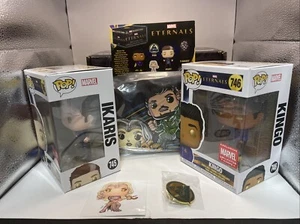 Funko POP Ikaris 745 Kingo 746 Marvel Collectors Corps Eternals Juego de 5 piezas - Imagen 1 de 24