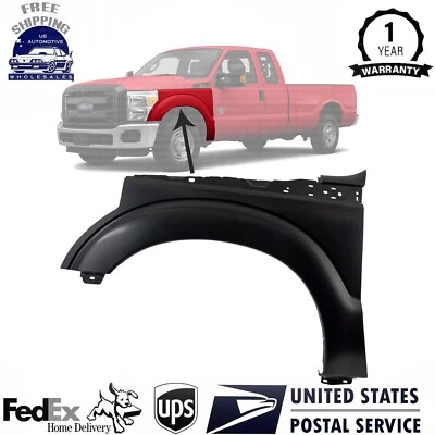 Front Driver Side Fender For 2011-2016 Ford F-250 F-350 Super Duty Primed Steel - Изображение 1 из 4