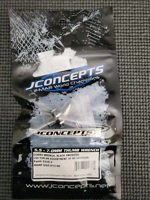 JConcepts Combo Thumb Wrench 5.5mm & 7.0mm Black jco2556-2 NEW - Image 1 of 4