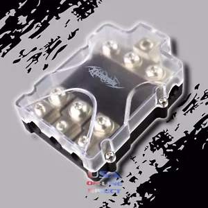 PLATINUM ANL FUSED DISTRIBUTION BLOCK 0/2 IN THREE 2/4 GAUGE AWG OUT CAR MARINE - Picture 1 of 1