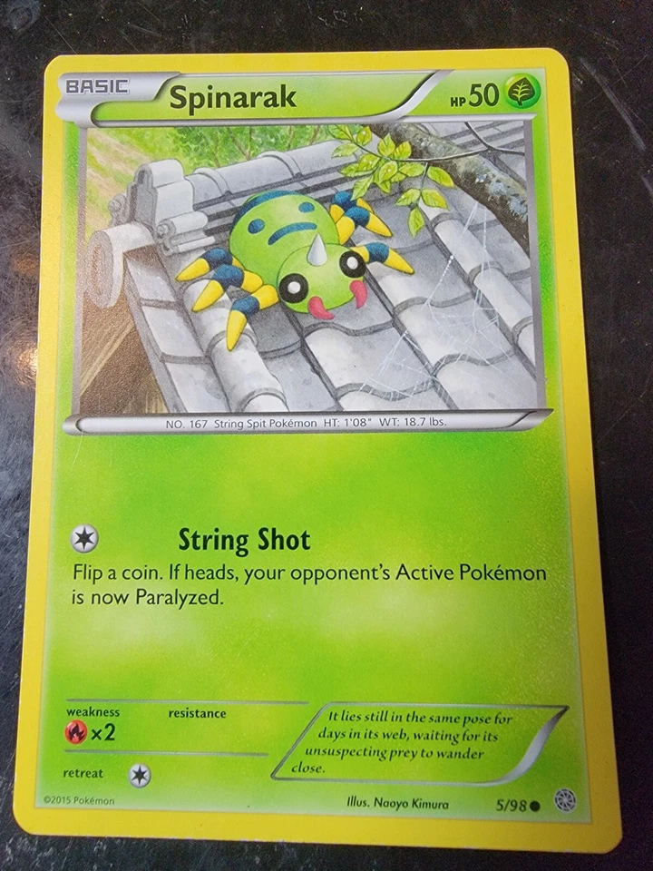 Spinarak 5/98 Common Pokemon Ancient Origins  - Image 1 of 1