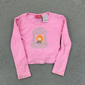 Vintage Disney Kim Possible Shirt Girls 6 Pink Long Sleeve Cartoon Casual Y2K - Picture 1 of 10