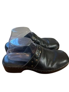 Born  Size 10 Leather Slip On Casual Clog Mules 2" Loafers - Picture 1 of 8