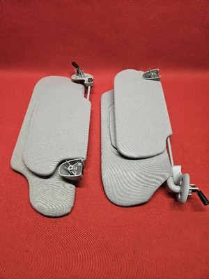 2001-2003 Ford Taurus Mercury Sable ILLUMINATED Gray Sun Visor Shade SET - Image 1 of 4