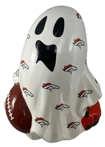 Großer Keramik Halloween Geist Denver Broncos NFL Football Halloween Deko 12 Zoll - Bild 1 von 12