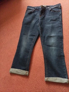 Fat Face Women's Capri Jeans Size 12R Blue Denim - Picture 1 of 3