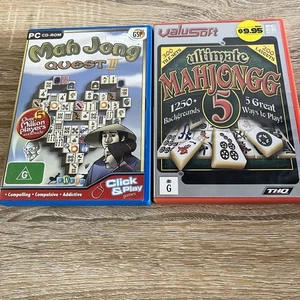Ultimate Mahjong 5 (2002) Mahjong Quest 3 (2009) Vintage PC CD ROM Computer Game - Picture 1 of 4