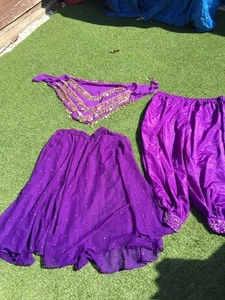 Fancy dress/carnival indian/ belly dance outfit. Stunning 3 piece set from India - Picture 1 of 5