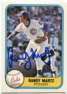 RANDY MARTZ signiert 1981 Fleer #300 Chicago Cubs COA Cubs Sox - Bild 1 von 2